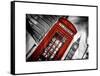 Red Phone Booth in London with the Big Ben - City of London - UK - England - United Kingdom-Philippe Hugonnard-Framed Stretched Canvas