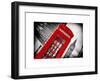 Red Phone Booth in London with the Big Ben - City of London - UK - England - United Kingdom-Philippe Hugonnard-Framed Art Print