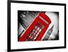 Red Phone Booth in London with the Big Ben - City of London - UK - England - United Kingdom-Philippe Hugonnard-Framed Art Print