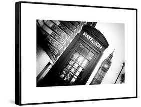 Red Phone Booth in London with the Big Ben - City of London - UK - England - United Kingdom-Philippe Hugonnard-Framed Stretched Canvas