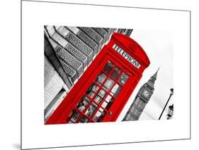 Red Phone Booth in London with the Big Ben - City of London - UK - England - United Kingdom-Philippe Hugonnard-Mounted Art Print