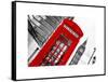 Red Phone Booth in London with the Big Ben - City of London - UK - England - United Kingdom-Philippe Hugonnard-Framed Stretched Canvas