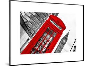 Red Phone Booth in London with the Big Ben - City of London - UK - England - United Kingdom-Philippe Hugonnard-Mounted Art Print