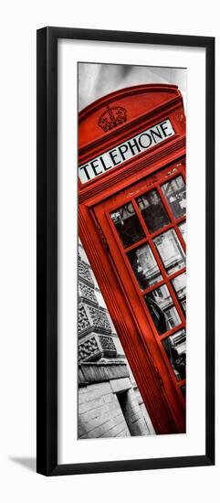 Red Phone Booth in London with the Big Ben - City of London - UK - Photography Door Poster-Philippe Hugonnard-Framed Photographic Print