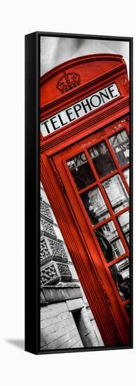 Red Phone Booth in London with the Big Ben - City of London - UK - Photography Door Poster-Philippe Hugonnard-Framed Stretched Canvas