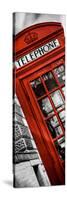 Red Phone Booth in London with the Big Ben - City of London - UK - Photography Door Poster-Philippe Hugonnard-Stretched Canvas