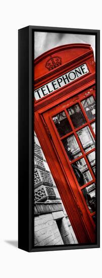 Red Phone Booth in London with the Big Ben - City of London - UK - Photography Door Poster-Philippe Hugonnard-Framed Stretched Canvas