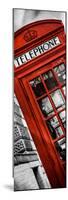 Red Phone Booth in London with the Big Ben - City of London - UK - Photography Door Poster-Philippe Hugonnard-Mounted Photographic Print