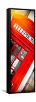 Red Phone Booth in London with the Big Ben - City of London - UK - Photography Door Poster-Philippe Hugonnard-Framed Stretched Canvas