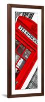 Red Phone Booth in London with the Big Ben - City of London - UK - Photography Door Poster-Philippe Hugonnard-Framed Photographic Print