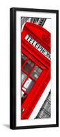 Red Phone Booth in London with the Big Ben - City of London - UK - Photography Door Poster-Philippe Hugonnard-Framed Photographic Print