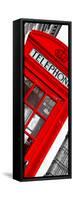 Red Phone Booth in London with the Big Ben - City of London - UK - Photography Door Poster-Philippe Hugonnard-Framed Stretched Canvas