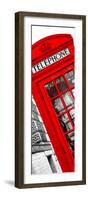 Red Phone Booth in London with the Big Ben - City of London - UK - Photography Door Poster-Philippe Hugonnard-Framed Photographic Print