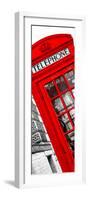 Red Phone Booth in London with the Big Ben - City of London - UK - Photography Door Poster-Philippe Hugonnard-Framed Photographic Print