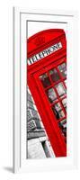 Red Phone Booth in London with the Big Ben - City of London - UK - Photography Door Poster-Philippe Hugonnard-Framed Photographic Print