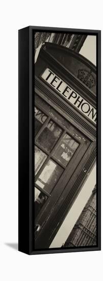 Red Phone Booth in London with the Big Ben - City of London - UK - Photography Door Poster-Philippe Hugonnard-Framed Stretched Canvas