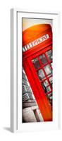 Red Phone Booth in London with the Big Ben - City of London - UK - Photography Door Poster-Philippe Hugonnard-Framed Photographic Print