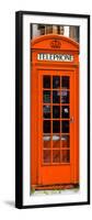 Red Phone Booth painted Orange in London - City of London - UK - England - Photography Door Poster-Philippe Hugonnard-Framed Photographic Print