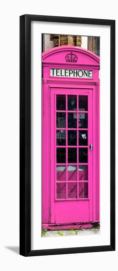 Red Phone Booth painted Pink in London - City of London - UK - England - Photography Door Poster-Philippe Hugonnard-Framed Photographic Print