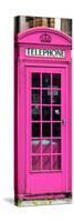 Red Phone Booth painted Pink in London - City of London - UK - England - Photography Door Poster-Philippe Hugonnard-Stretched Canvas