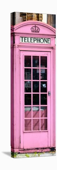 Red Phone Booth painted Pink in London - City of London - UK - England - Photography Door Poster-Philippe Hugonnard-Stretched Canvas