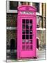 Red Phone Booth painted Pink in London - City of London - UK - England - United Kingdom - Europe-Philippe Hugonnard-Mounted Photographic Print