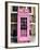 Red Phone Booth painted Pink in London - City of London - UK - England - United Kingdom - Europe-Philippe Hugonnard-Framed Photographic Print