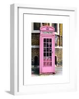 Red Phone Booth painted Pink in London - City of London - UK - England - United Kingdom - Europe-Philippe Hugonnard-Framed Art Print