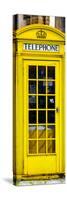 Red Phone Booth painted Yellow in London - City of London - UK - England - Photography Door Poster-Philippe Hugonnard-Stretched Canvas