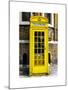 Red Phone Booth painted Yellow in London - City of London - UK - England - United Kingdom - Europe-Philippe Hugonnard-Mounted Art Print