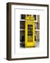 Red Phone Booth painted Yellow in London - City of London - UK - England - United Kingdom - Europe-Philippe Hugonnard-Framed Art Print