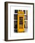 Red Phone Booth painted Yellow in London - City of London - UK - England - United Kingdom - Europe-Philippe Hugonnard-Framed Art Print