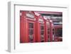 Red phone boxes, London, England, UK-Jon Arnold-Framed Photographic Print