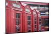 Red phone boxes, London, England, UK-Jon Arnold-Mounted Photographic Print