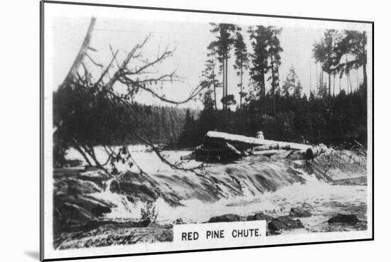 Red Pine Chute, Canada, C1920s-null-Mounted Giclee Print