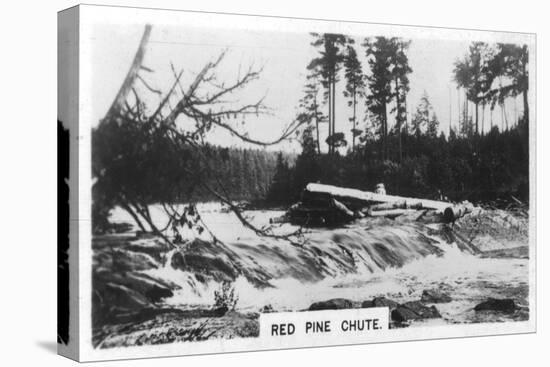 Red Pine Chute, Canada, C1920s-null-Stretched Canvas