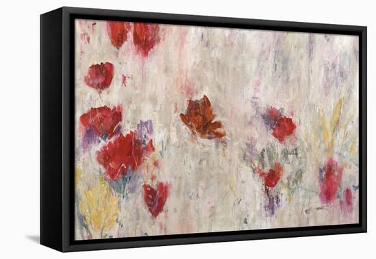 Red Pop Floral-Jodi Maas-Framed Stretched Canvas