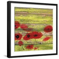 Red Poppies 1-Irena Orlov-Framed Giclee Print