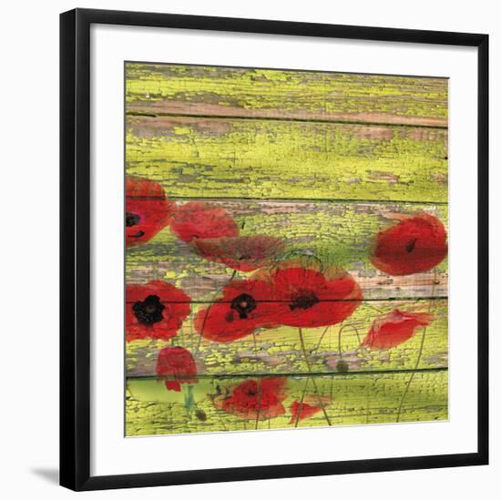 Red Poppies 1-Irena Orlov-Framed Giclee Print