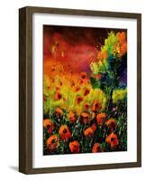 Red Poppies 451130-Pol Ledent-Framed Art Print