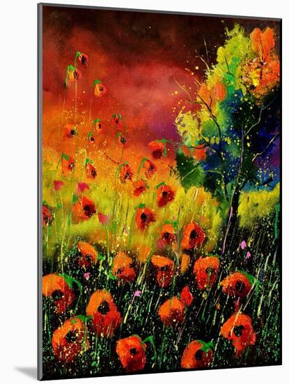 Red Poppies 451130-Pol Ledent-Mounted Art Print