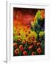 Red Poppies 451130-Pol Ledent-Framed Art Print