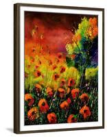 Red Poppies 451130-Pol Ledent-Framed Art Print