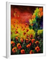 Red Poppies 451130-Pol Ledent-Framed Art Print