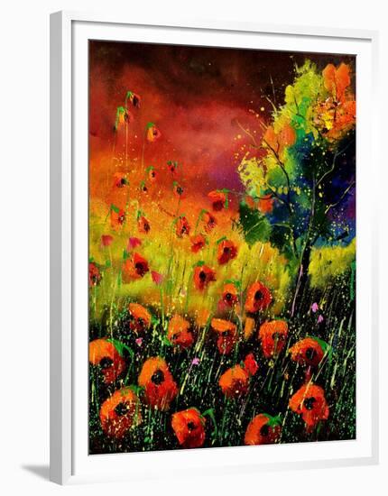 Red Poppies 451130-Pol Ledent-Framed Art Print