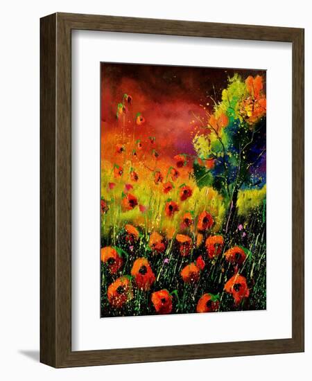 Red Poppies 451130-Pol Ledent-Framed Art Print