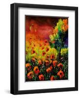 Red Poppies 451130-Pol Ledent-Framed Art Print