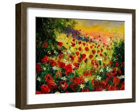 Red Poppies 5607-Pol Ledent-Framed Art Print