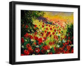 Red Poppies 5607-Pol Ledent-Framed Art Print