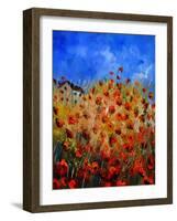 Red Poppies 562111-Pol Ledent-Framed Art Print